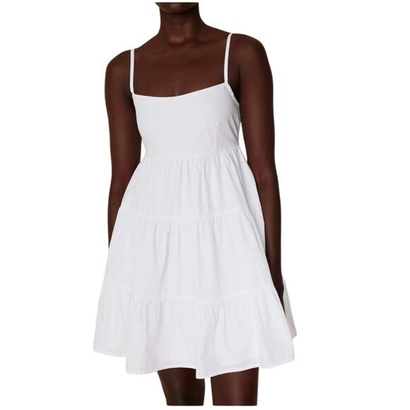FAITHFULL THE BRAND OCTAVIA MINI DRESS - WHITE Size 8 US - Picture 1 of 14
